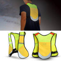 เสื้อสะท้อนแสงกลางคืน Multi-function Night Sporting Reflective Cycling Running Vest Hiking Jacket with Elastic Storage Bag for Cycling Night Running Marathon