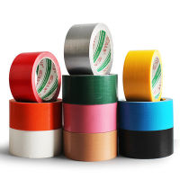 ?ลดล้างสต๊อก? Strong color cloth tape, high bonding seam, single-sided black easy-tear red carpet tape (random color)