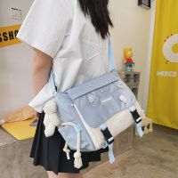 【CC】 Korean Fashion Big Student School for Teenage Messenger Shoulder Crossbody