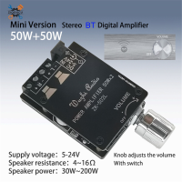 Ziqqucu 502L ลาด  50WX2 Mini BL 5.0บอร์ดขยายกำลังเสียงระบบดิจิตอล