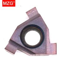 MZG T16N200 T16N250 ZM856 เครื่องตัดร่องตื้นสแตนเลสเครื่องกลึง CNC เครื่องมือตัดร่องเม็ดมีดคาร์ไบด์แบบถอดเปลี่ยนได้