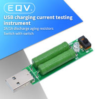 【2023】USB Port Mini Discharge Load Resistor Digital Current Voltage Meter Tester 2A 1A With Switch 1A Green Led 2A Red Led