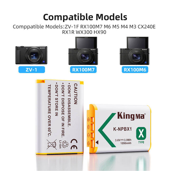 kingma-sony-np-bx1-1090mah-battery-and-lcd-dual-charger-kit-for-sony-rx100-m7-m6-m5-m4-m3-m2