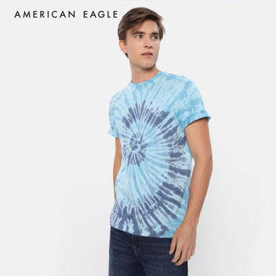 American Eagle Tie Dye T-Shirt เสื้อยืด ผู้ชาย มัดย้อม (NMTS 017-2897-400)