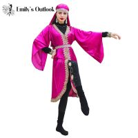 hot【DT】 Dabke Costume of Lebanon Arabic 4 Piece Set Luxury Belly Performance Outfit Dancewear