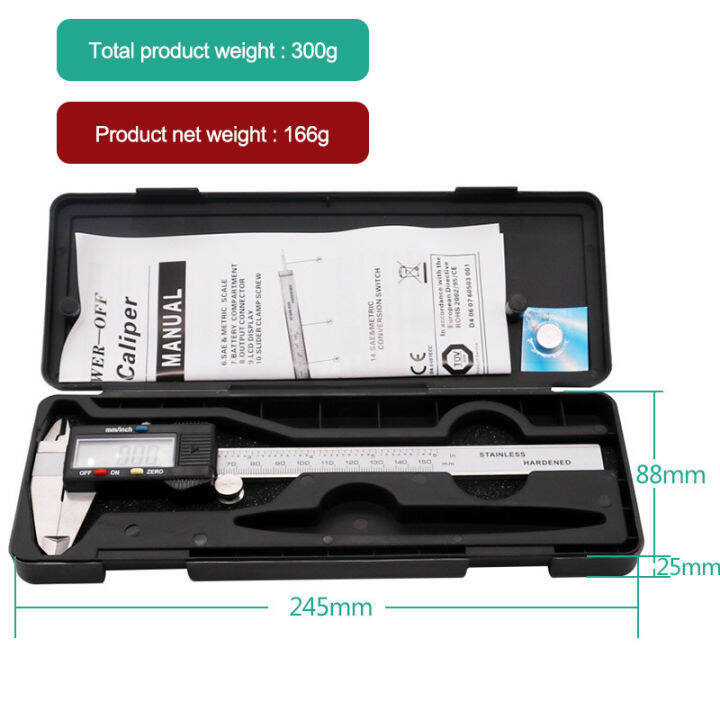 digital-caliper-stainless-steel-electronic-digital-vernier-calipers-6inch-0-150mm-metal-micrometer-measuring-tool-caliper-gauges