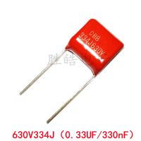 10PCS 630V334J High Quality 5  0.33UF Pitch 15MM 630V 334 330NF CBB Polypropylene Film Capacitor