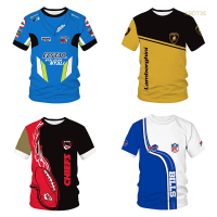 New！2023！Rugby jersey dengan leher putar dan lengan pendek, dicetak dengan logo Lamborghini Faber Robin Kansas City Chief, gaya retro, hitam, gaya jalan, pria. Input 3D luar High quality products （Freeprinting of names）