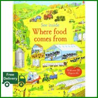 Bestseller  หนังสือความรู้ทั่วไปภาษาอังกฤษ See inside Where Food Comes from (Board book)