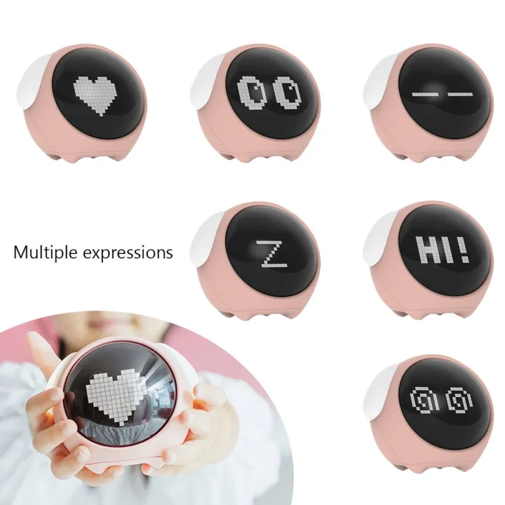 cuckoo clock Emoji Alarm Clock Wireless Chargeable Clock with Night
