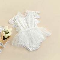 【CW】 Infant Baby Rompers Hollow Jumpsuits Tulle Outfits