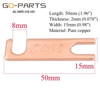 ;[-./ CMC Pure Copper Parallel Connection Plate For Hifi Audio Speaker Binding Post SP1-CU 50X15x2mm 2PCS