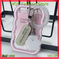 WQP Fashion Store เคสใส่รูปภาพ,เซลแฟลชเคสพวงกุญแจแหวนจี้รูปเมฆเครื่องประดับโปร่งใส