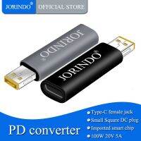 JORINDO Type-C female jack to small square plug Notebook computer PD decoy fast charge conversion head，100W