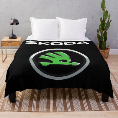 【CW】ↂ●  Skoda Classic Throw Blanket Comforter KidS Camping blankets and throws