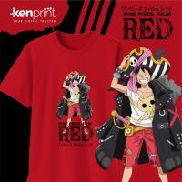 [S-5XL]เสื้อยืด พิมพ์ลาย One PIECE FILM Redmonky D. ลูฟี่ | ไม่ใช่ทางการ | เสื้อเชิ้ต One Piece | ผ้าฝ้ายพรีเมี่ยมยุค 30