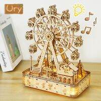 【CC】✉  Ury Puzzles Led Rotatable Music Mechanical Assembly for Kid Adult