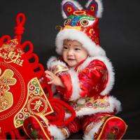 ชุด Tang สำหรับเด็กผู้หญิงในฤดูหนาว 0-1-2 ปี ~