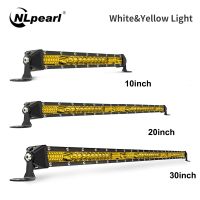 NLpearl 12V 24V LED Bar 3000K Amber Spot Flood LED Light Bar work light for Offroad Truck Boat 4x4 Lada Car barra LED Headlight