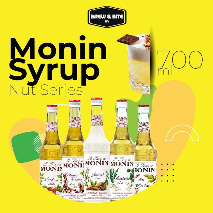 nut Hazelnut Roasted Hazelnut Almond Macadamia Toffee Nut MONIN Syrup