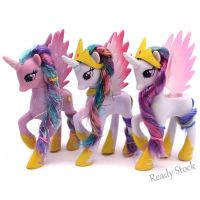 【Ready Stock】 ☃☈ C30 Multi-style 14cm My Little Pony Toy Luna Nighemare Moon Celestia Princess Rainbow Kids Action Figures Toy