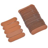 50pcs Blank PU Leather Labels For DIY Craft Sewing Garment Accessories Vintage Jeans Bags Tags Decor Supplies Stickers Labels