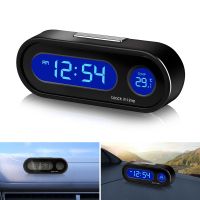 ☑∈ Mini Electronic Car Clock Time Watch Auto Clocks Luminous Thermometer LCD Backlight Digital Display Car Styling Accessories