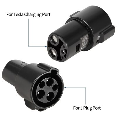 For SAE J1772 to Tesla Charging Adapter with Charger Lock Parts Accessories Fit for Tesla Model 3 Y S X