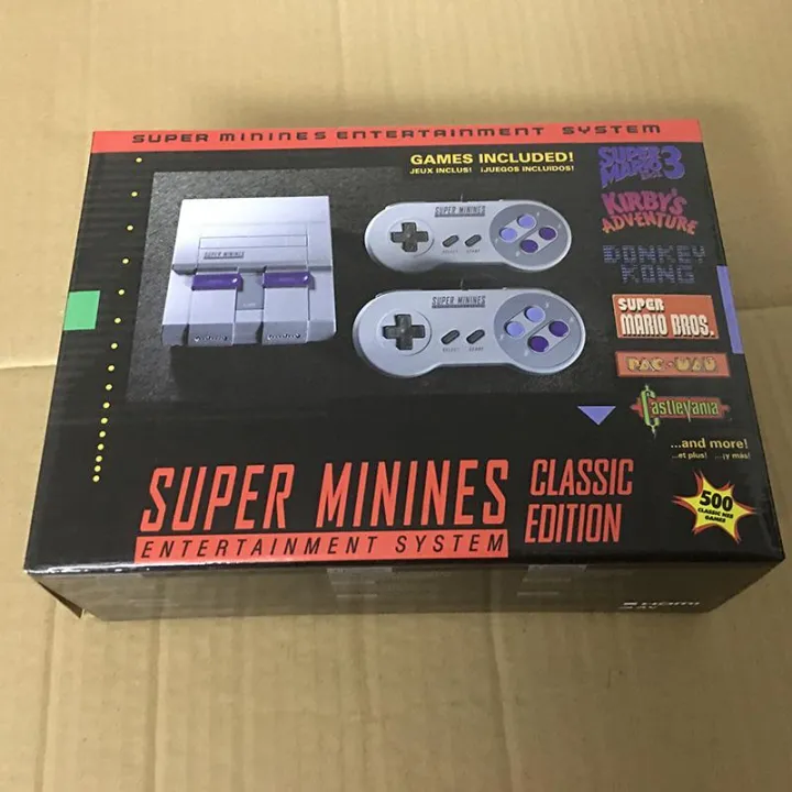 Super Nes Mini Retro Video Game Console Entertainment System Built In 500 Classic Nes Games Lazada Ph