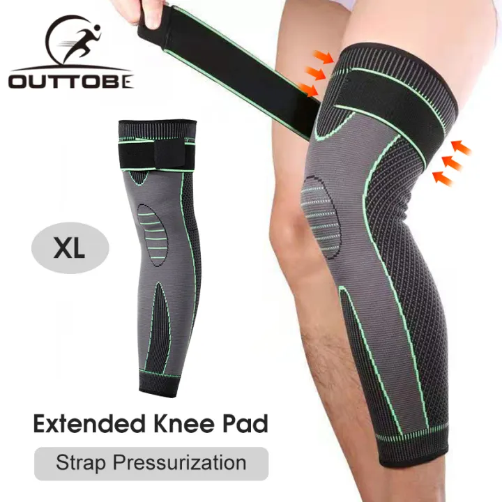 Outtobe 1PC Knee Braces Knee Support Pad Running Lengthening Breathable Sport Protector Compression Knitting Cycling Knee Pad Non Slip Knee Guard Straps Compression Knee Pads For Basketball Mountainee