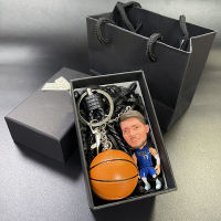 3D พวงกุญแจบาสเก็ตบอลสามมิติจี้ NBA Star Doll Backpack จี้