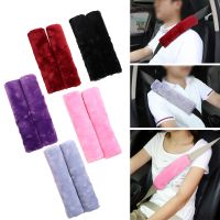 2Pcs Soft Plush Car Seat Belt Cover Shoulder Pad Winter Comfortable Driving Universal Automobiles Seatbelt Shoulder Seat Cover Seat Covers