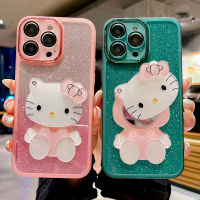 เคสiPhone 15 Pro Max 15plus ดีไซน์กระดาษกลิตเตอร์ มีกระจกแต่งหน้า ซิลิโคนนิ่ม เคสโทรศัพท์ iPhone15pro max 15 plus เคสมือถือสวยๆ พร้อมฟิล์มกันเลนส์