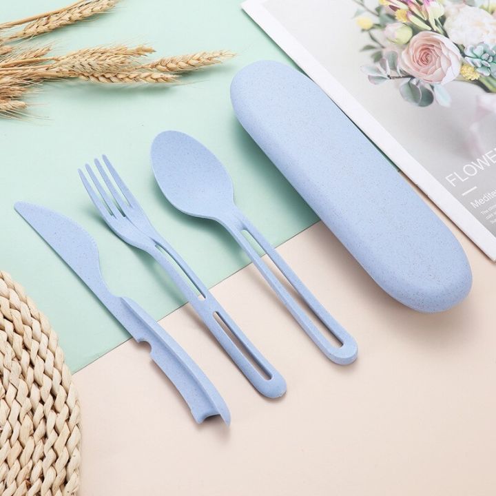 3in1-wheat-straw-dinnerware-set-fork-spoon-knife-set-travel-picnic-camping-with-case-eco-friendly-portable-tableware-cutlery-set-flatware-sets