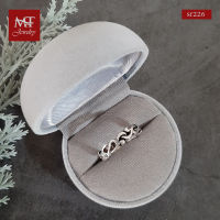 MT แหวนเงินแท้ ลายไทย งานรมดำ ไซส์: 54 Solid 925 Sterling Silver Ring (sr226) MT Jewelry มณีธารา