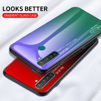 OPPO Realme เคส6I Realme6I กระจกเทมเปอร์เคสแข็งสีไล่โทนสีกันกระแทกฝาหลังโทรศัพท์ปลอก