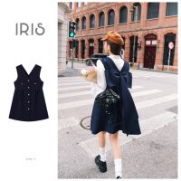 [สินค้าลิขสิทธิ์แท้] IRIS BOUTIQUE IVD2023YD62 Big Bow vest dress