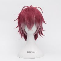 DIABOLIK LOVERS Sakamaki Ayato Dark Red mix Short Cosplay Wig Heat Resistant Synthetic Hair Wigs + Free Wig Cap