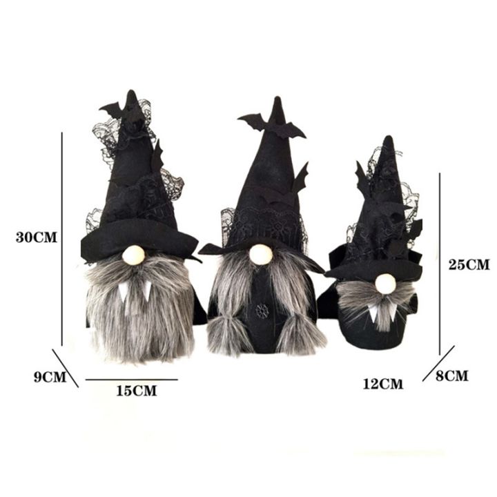 3pcs-pack-halloween-plush-dwarf-decor-holiday-gnome-christmas-plush-ornaments-tabletop-elf-black-thanks-giving-day-gifts