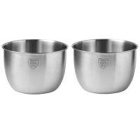 2x Stainless Steel 304 Mixing Bowl Deep Design Cooking Baking Cake Bread Salad Kitchen Mixer Bowl, 3600ML &amp; 2800ML