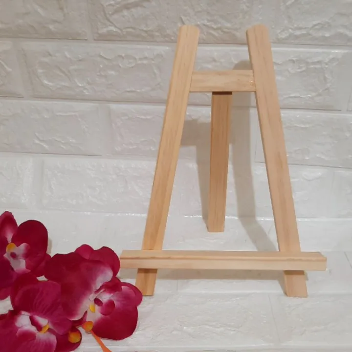 Wood painting easel stand 20x28cm Lazada PH