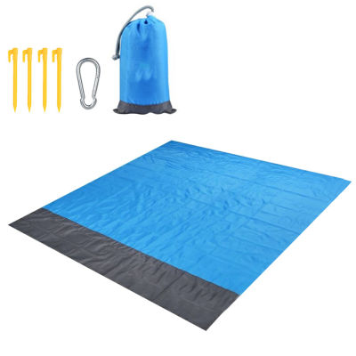 Extra Large Lightweight Camping 210 X 200cm Hiking Party Folding Outdoor Picnic Multifunctional Travel Portable Sandproof Waterproof Beach Blanket