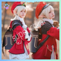 ชุดคอสเพลย์ Klee Game Genshin Impact Klee วิกผมคอสเพลย์ พร้อมหมวกน่ารัก Klee Cosplay Full Costume QC7310908