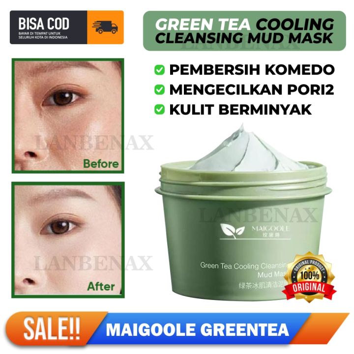 [maigoole] Masker Wajah Green Tea Clay Mask 100gr Pore Clean Clay Mask