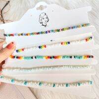 ของขวัญเครื่องประดับสร้อยคอโซ่ดอกไม้หลายสไตล์ Retro ที่มีสีสัน