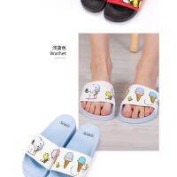 Snoopy Home Sandals Slippers Ladies Household Summer Anti-Slip Indoor Bath Couples Bathroom Outdoor Wear