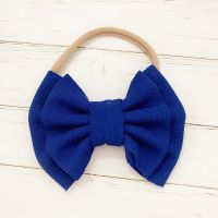 ღ♛ღ9 Colors Baby Girls Big Bow Hairband Knot Elastic Headband Hair Accessories