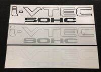 สติ๊กเกอร์แต่งรถ  i-VTEC SOHC ไม่สะท้อนแสง ***หากต้องการซื้อคู่ ให้กดซื้อ 2 แผ่น***