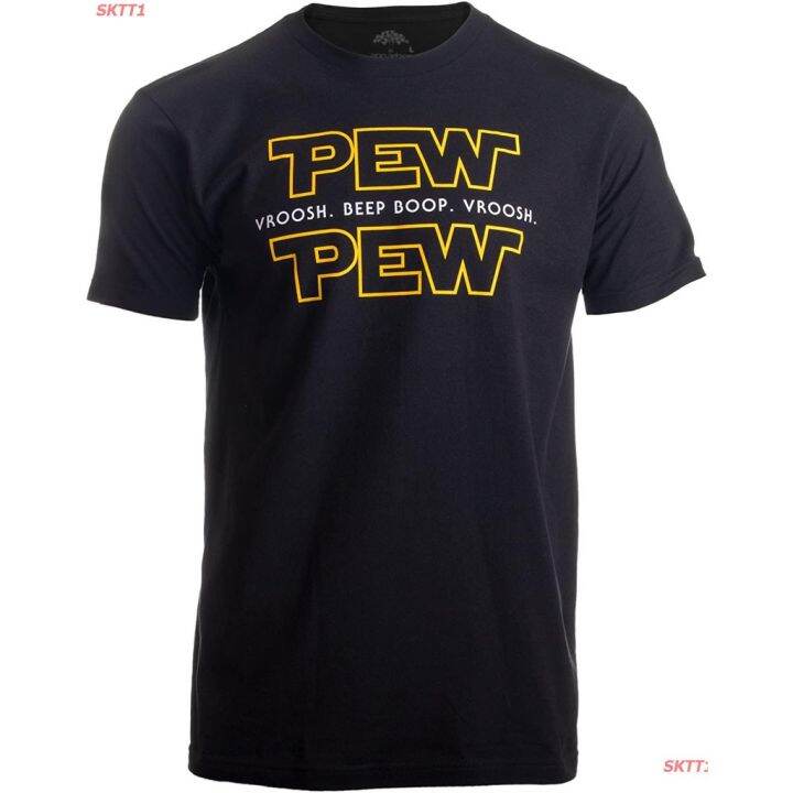 เสื้อยืดกีฬา-pew-pew-wars-funny-sci-fi-space-star-noises-science-for-geek-men-women-t-shirt-short-sleeve-t-shirtss-5xl