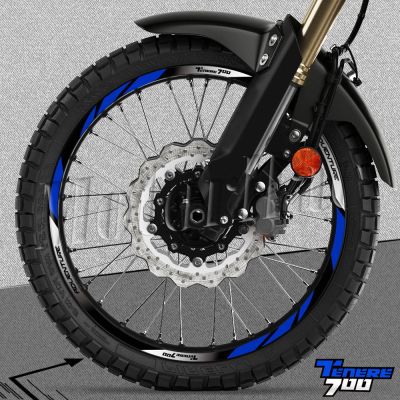 Reflective Motorcycle Wheel Sticker Motocross Rim Stripe Decal Accessories Waterproof For Yamaha Tenere 700 XTZ 700Z TERENE